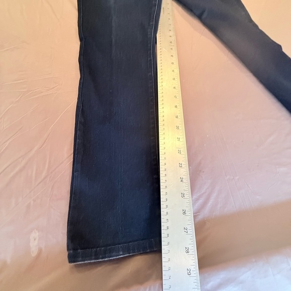 NYDJ Straight Slim Dark Blue Jeans size 8 - Picture 6 of 7